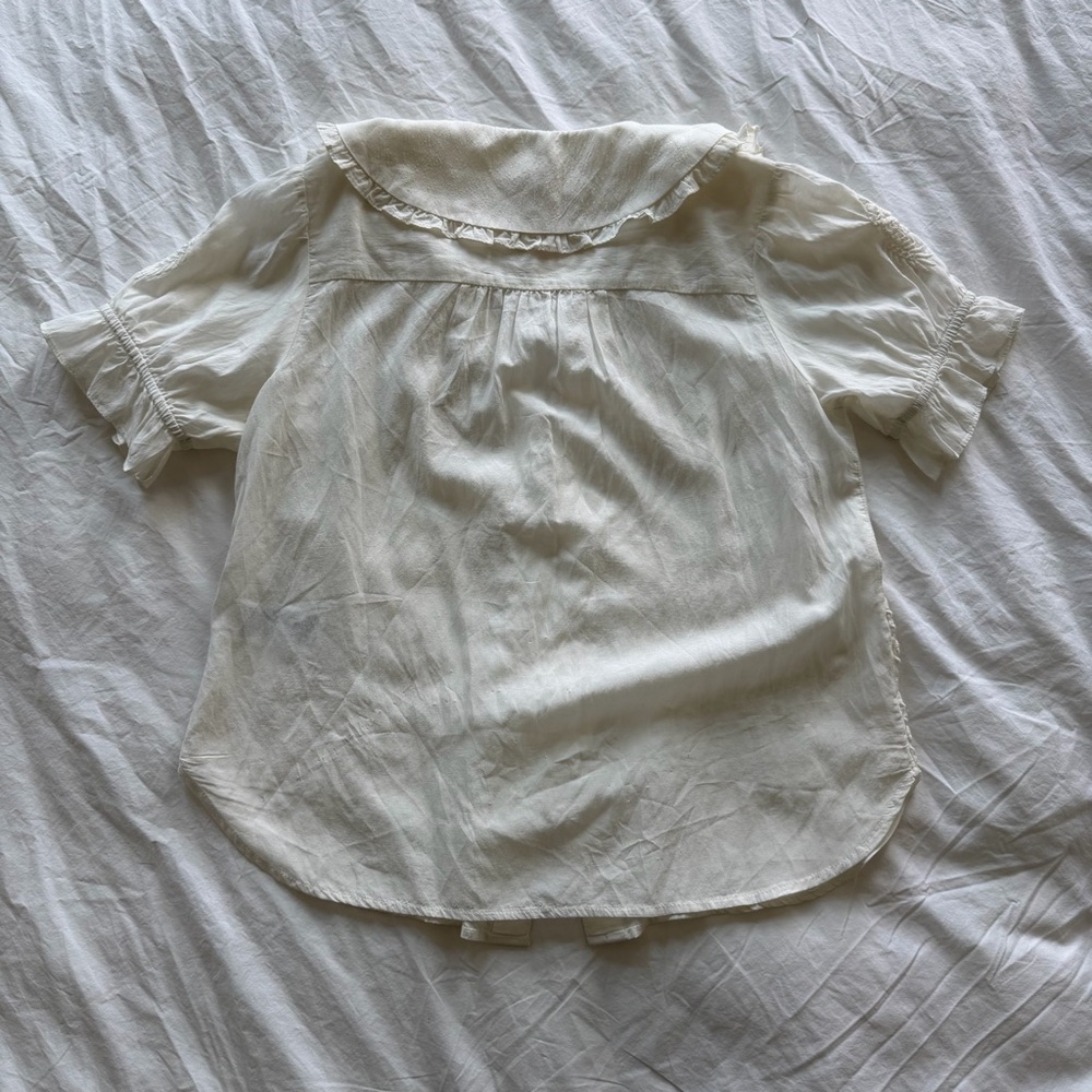 NWT Pilcro Anthropologie Embroidered Keira Blouse in Size XS - Picture 6 of 8